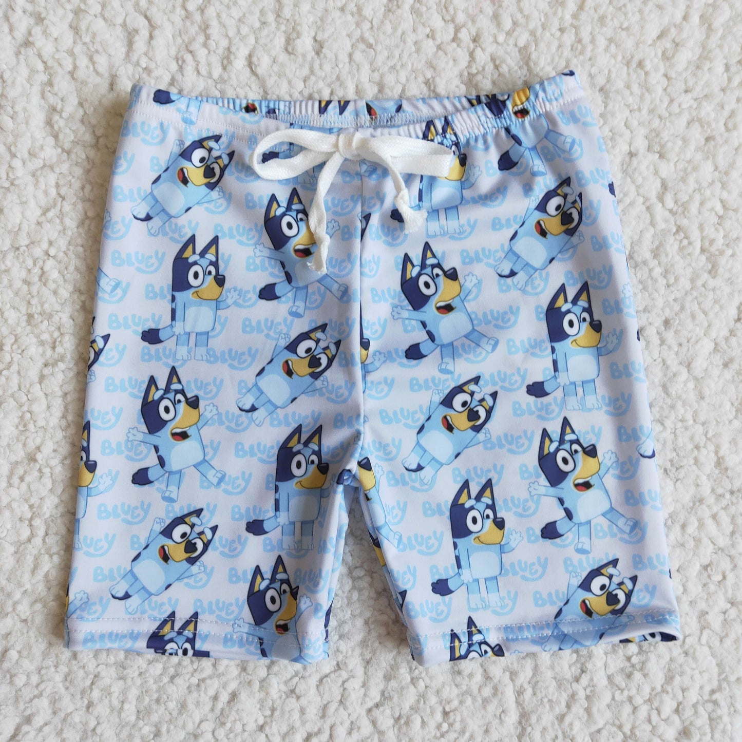 Boys blue cartoon dog swim trunk    E10-28