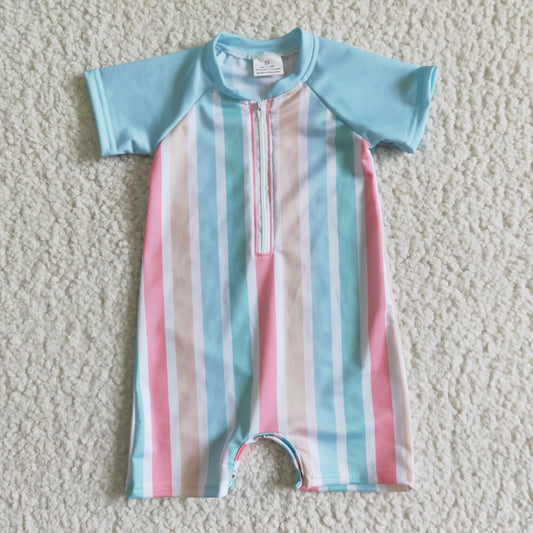 Baby boys summer stripes swimsuit romper   EC0007