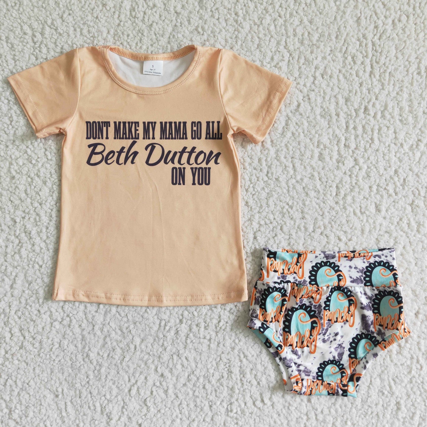 (Promotion)Don't make my mama go all beth dutton on you bummie outfits GBO0006