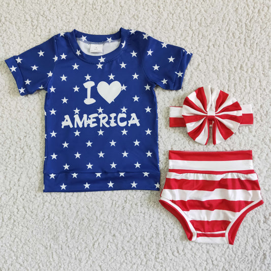 Baby girls 4th of July outfits GBO0039