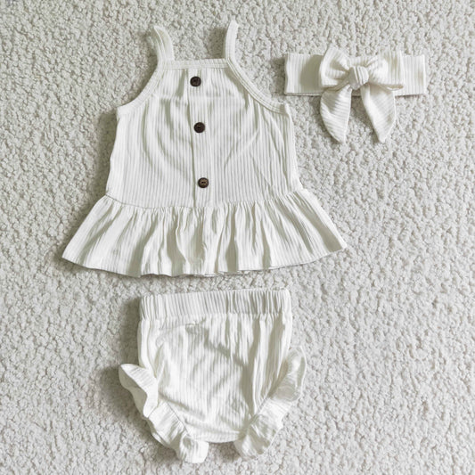 Girls summer cotton bummie outfits       GBO0055