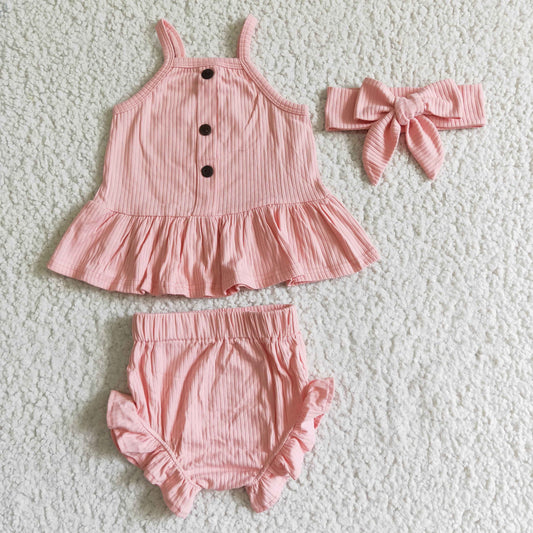 Girls summer cotton bummie outfits       GBO0057