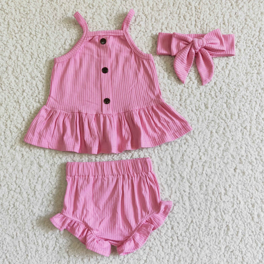 Girls summer cotton bummie outfits       GBO0058