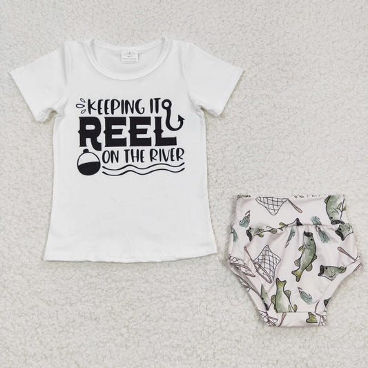 Keeping it REEL on the river print bummie sets GBO0087