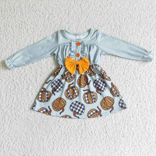 (Promotion)Girls pumpkin dress    GLD0007