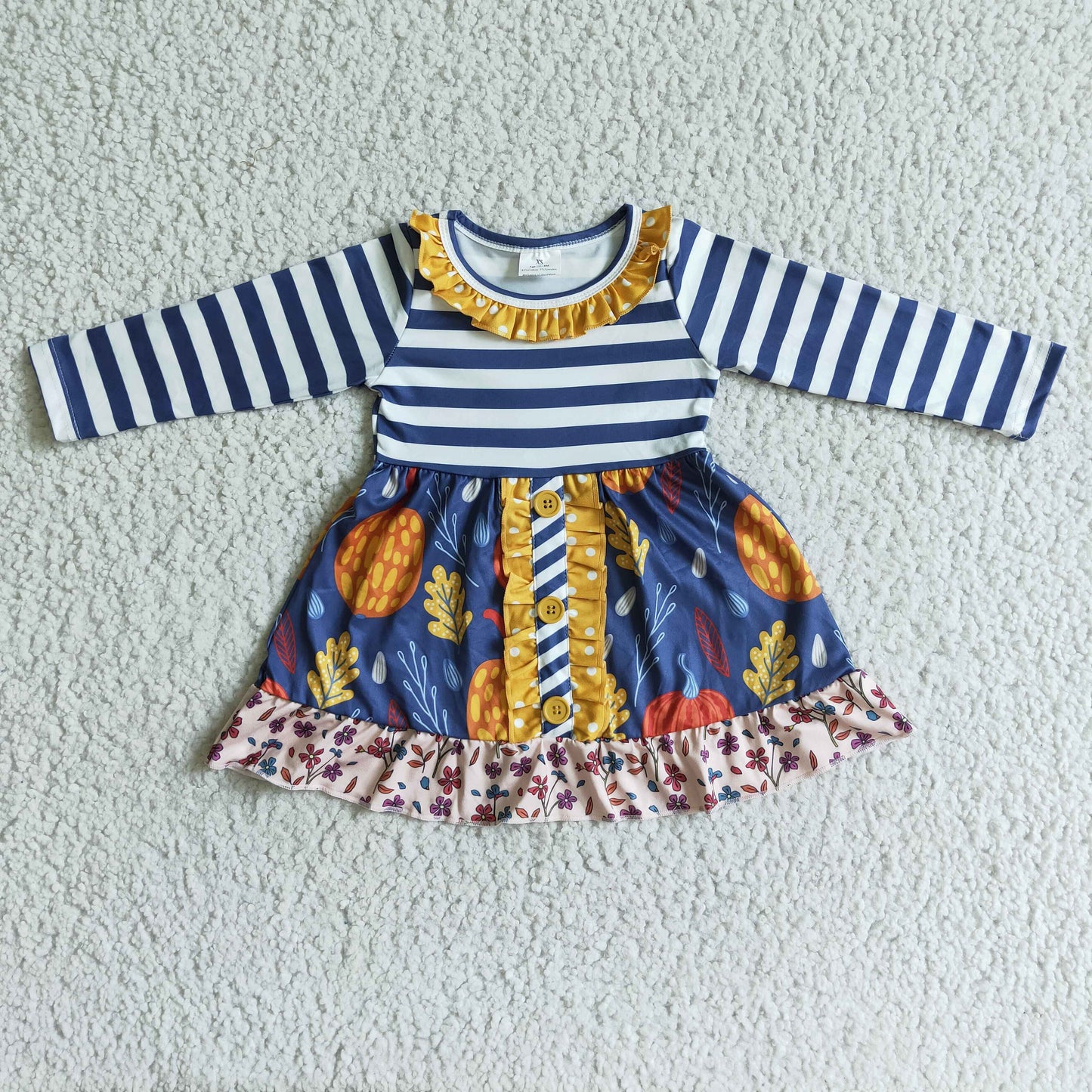 (Promotion)Girls pumpkin dress    GLD0021