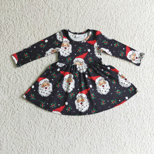 (Promotion)Girls Christmas Santa Claus dress       GLD0102