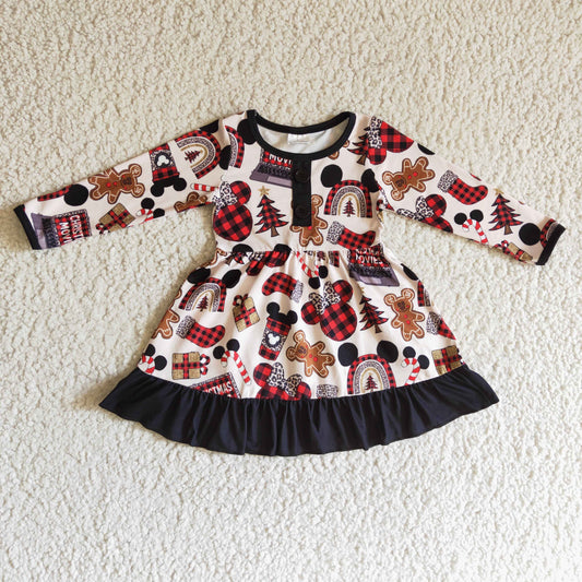 (Promotion)Girls Christmas dress       GLD0124
