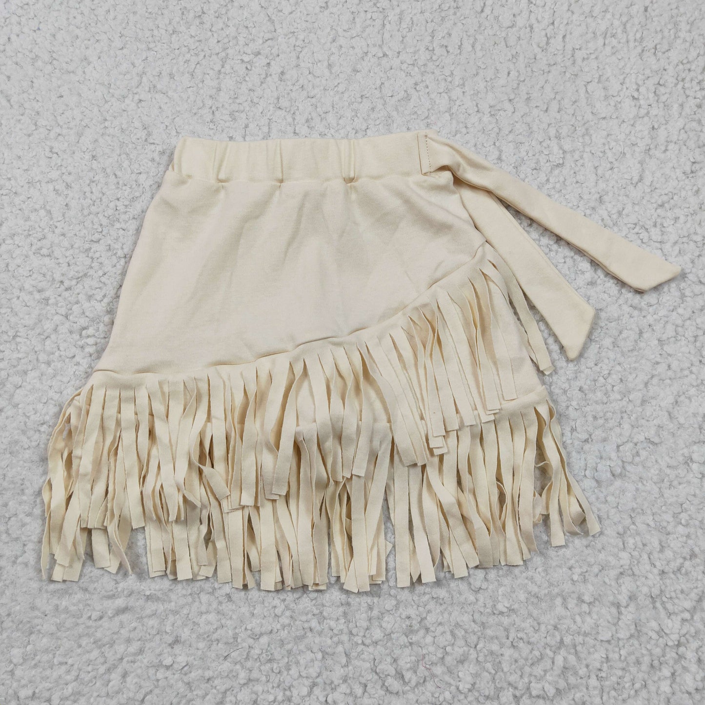 Baby Girls Velvet fabric White Tassel Ruffle Skirts  GLK0006