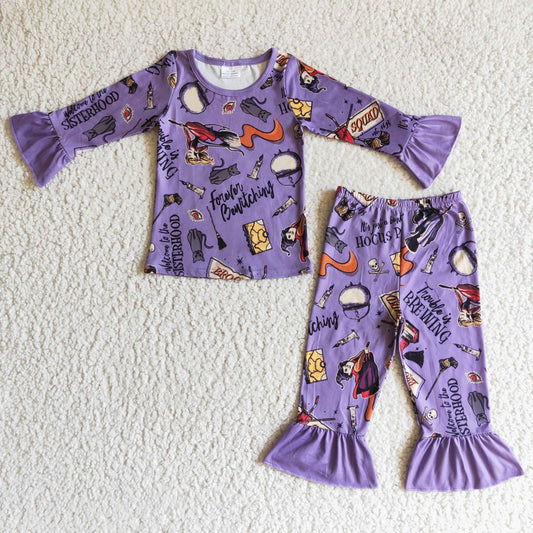 (Promotion) Girls Halloween pajama set   GLP0100