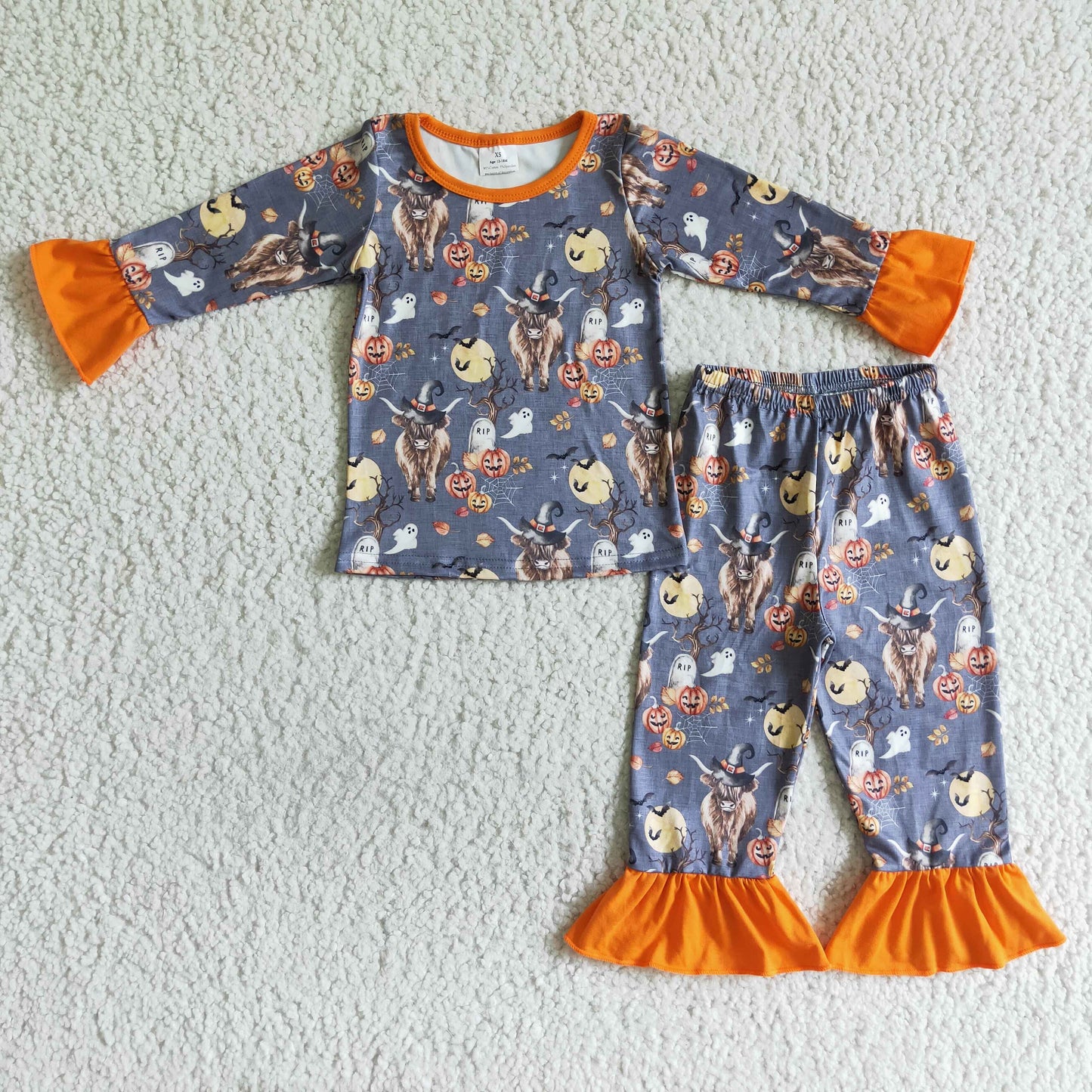 (Promotion)Girls Halloween pajamas      GLP0111