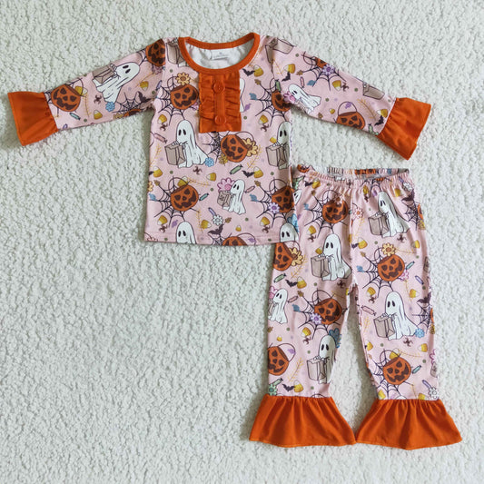 Girls Halloween pajamas      GLP0135