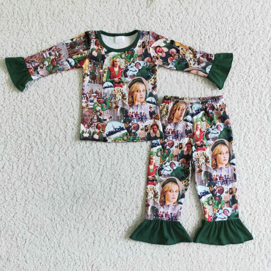 Girl's Christmas pajamas set GLP0141