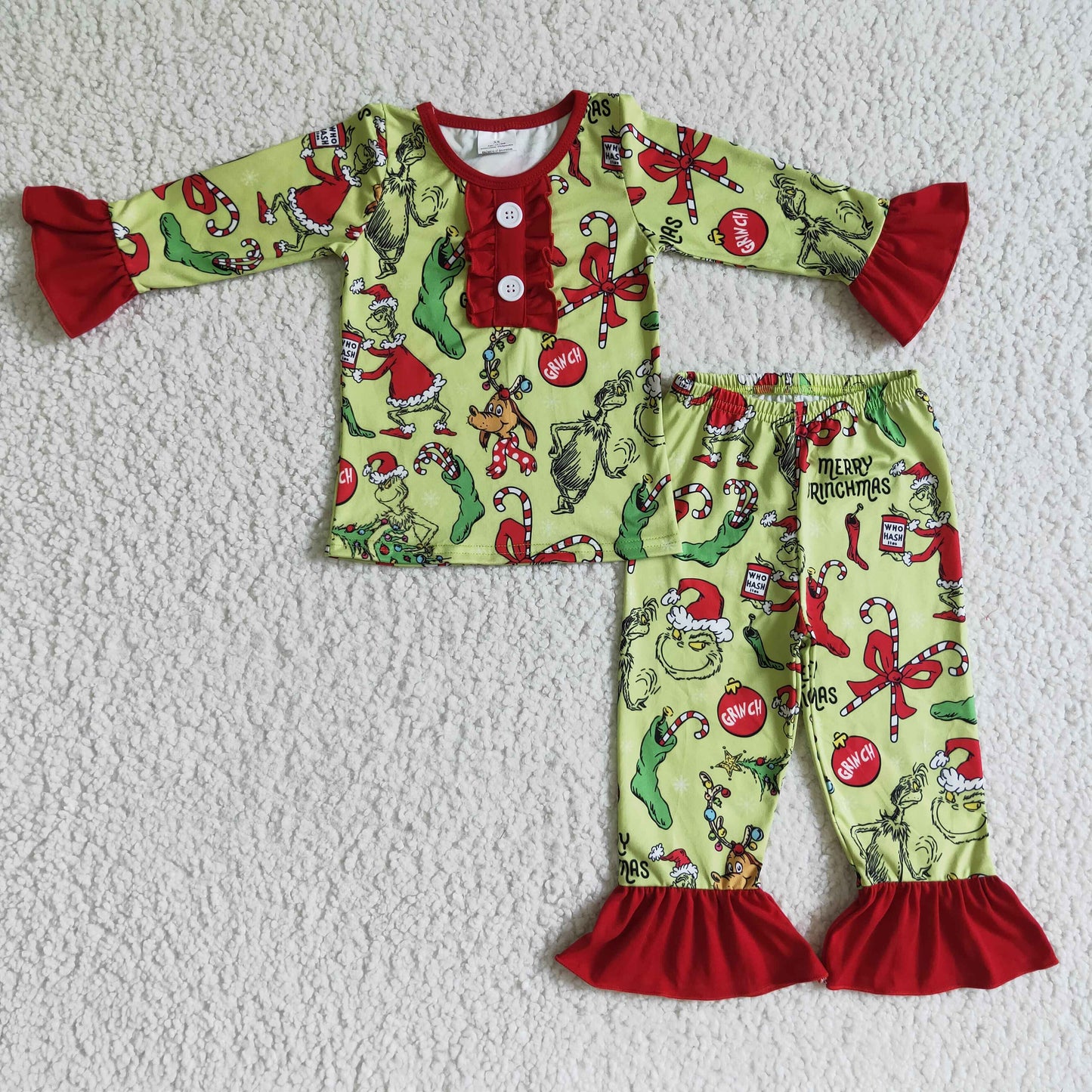 Girls Christmas pajamas     GLP0204