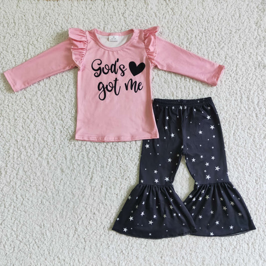(Promotion)Girls long sleeve fall Outfits    GLP0207