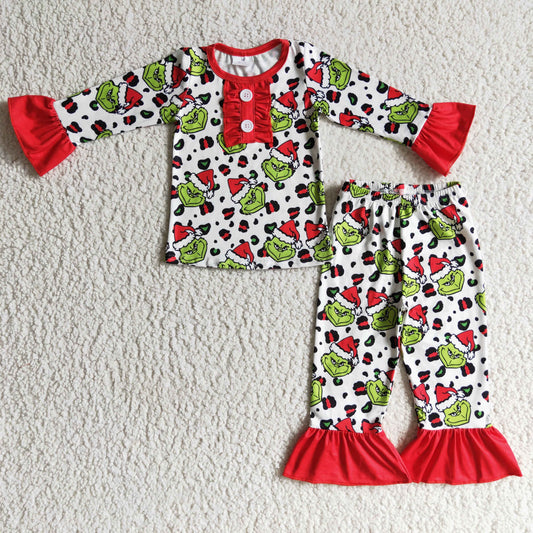 (Promotion)Girls Christmas pajamas    GLP0214