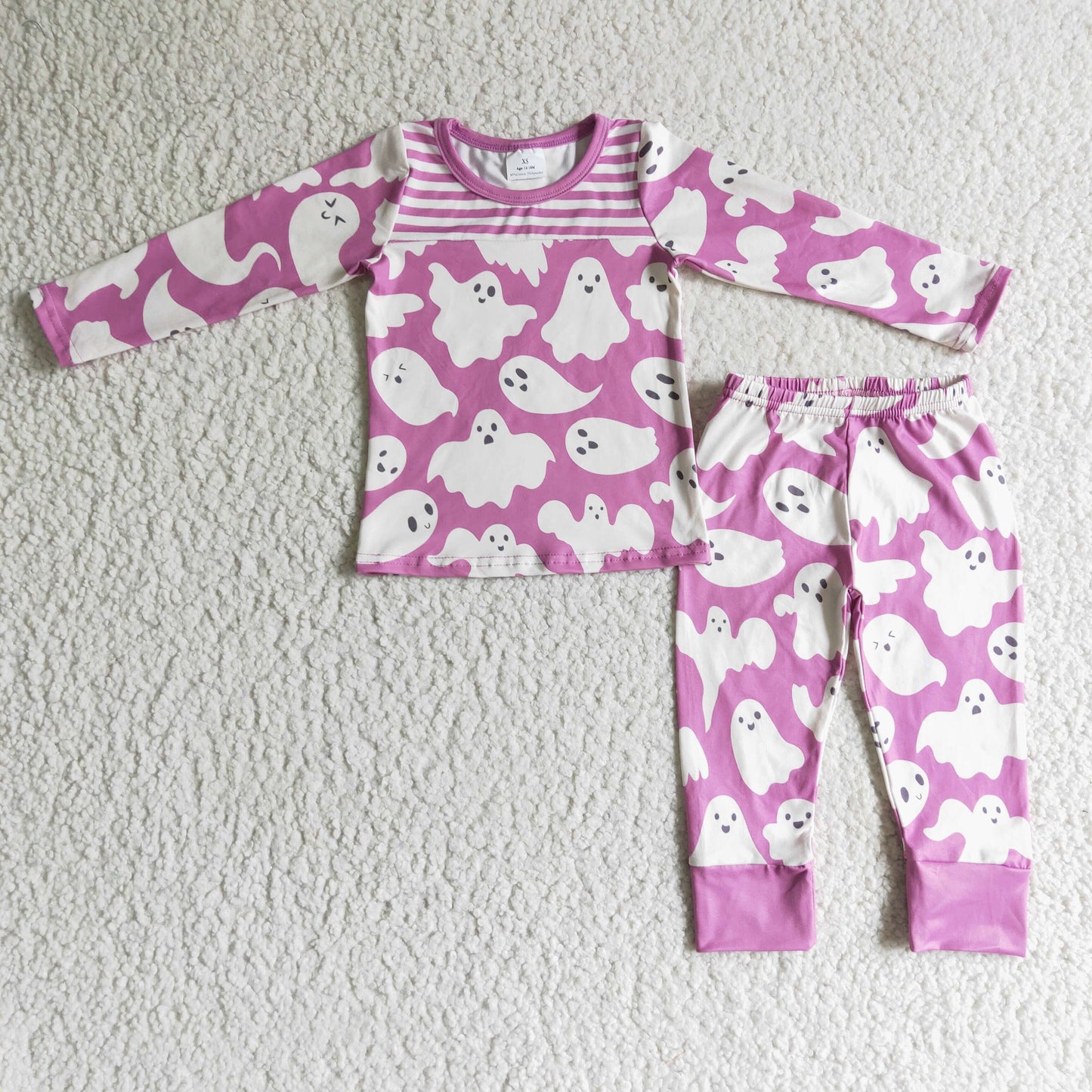 Girls Halloween purple pajama set   GLP0229