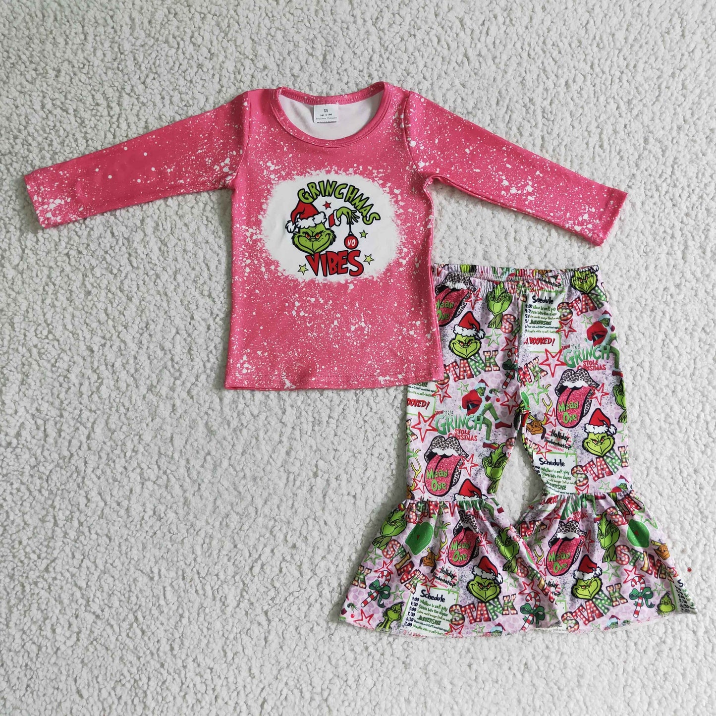 Girls long sleeve Christmas outfit      GLP0283