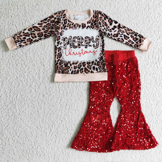 Girls Merry Christmas outfit  GLP0334