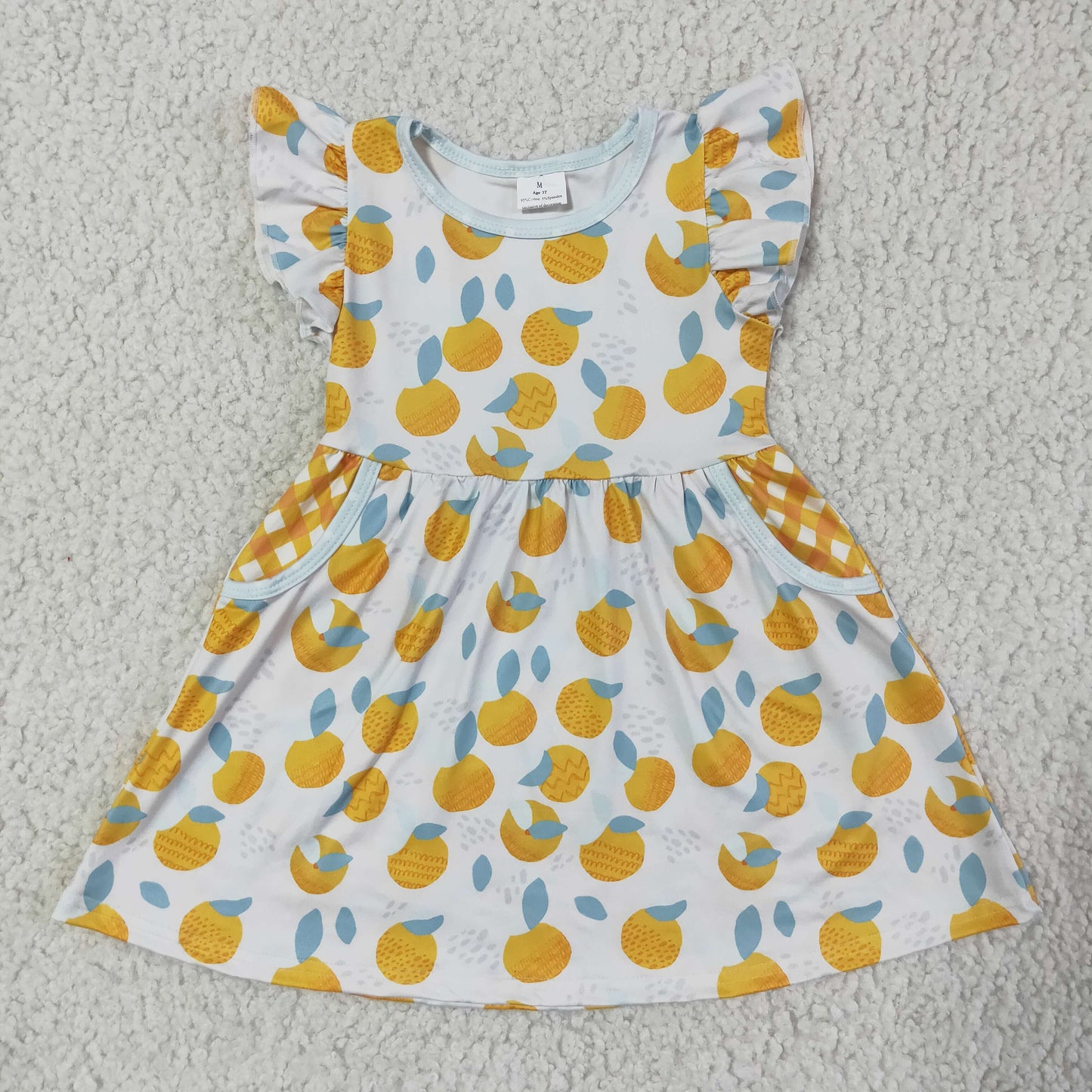 (Promotion)Girls summer knee length dress   GSD0074