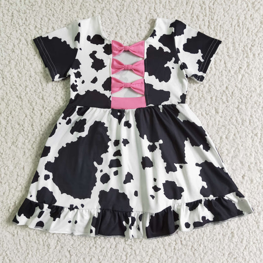 Girls summer knee length dress   GSD0102