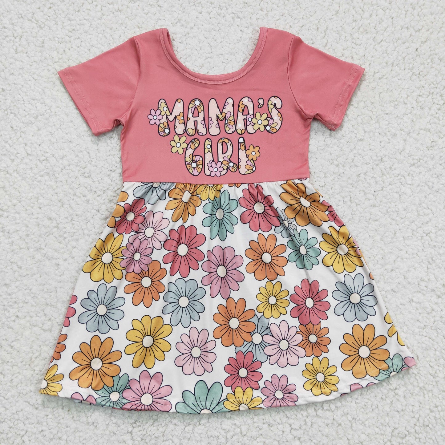 MAMA'S GIRL flowers print dress  GSD0183