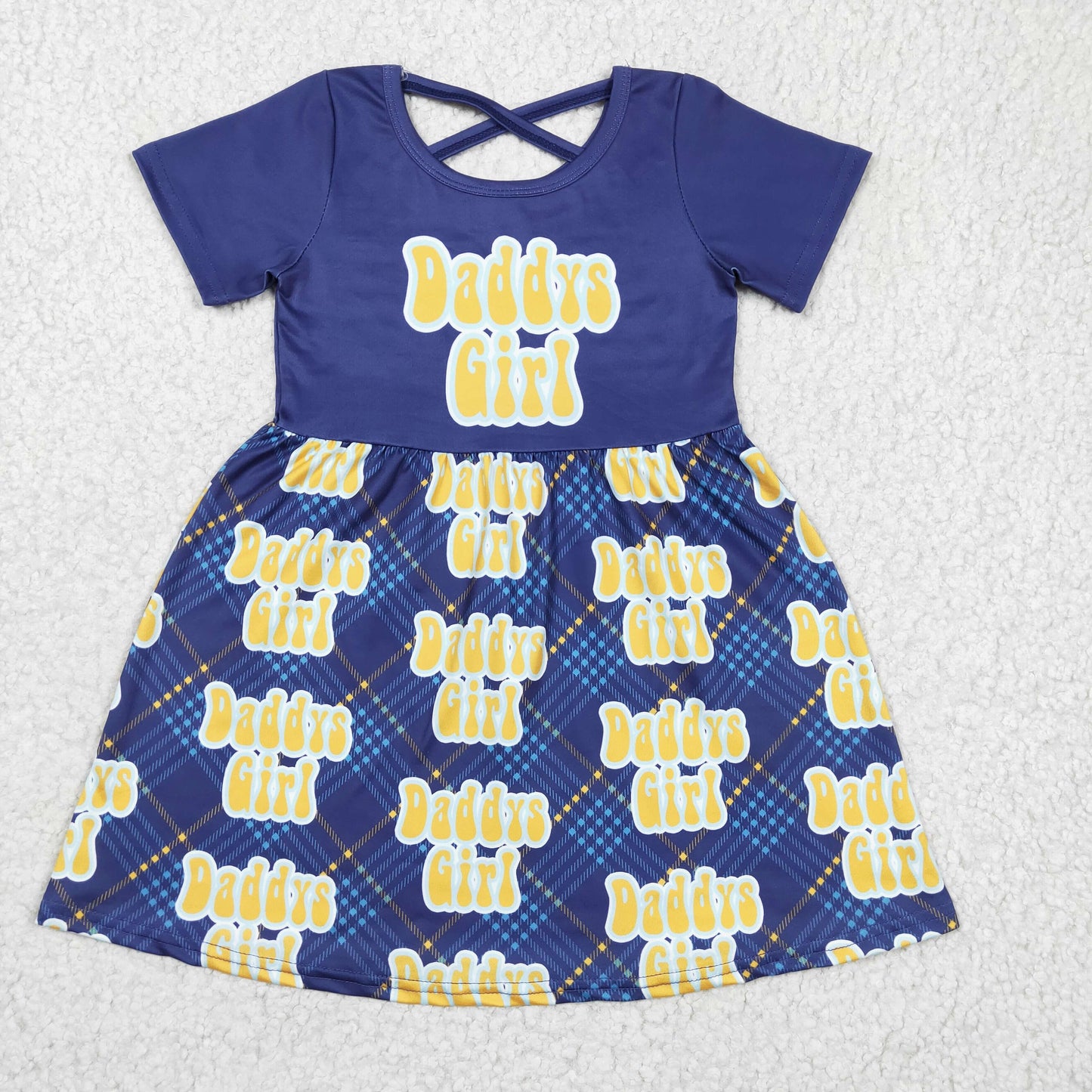 Daddy's Girl print dress    GSD0196