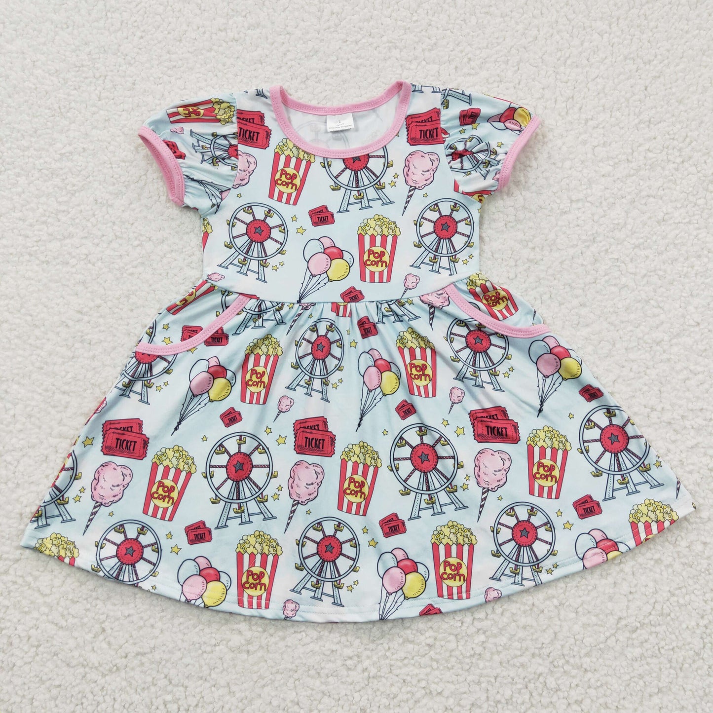 GSD0327 County fair king design girls summer dress