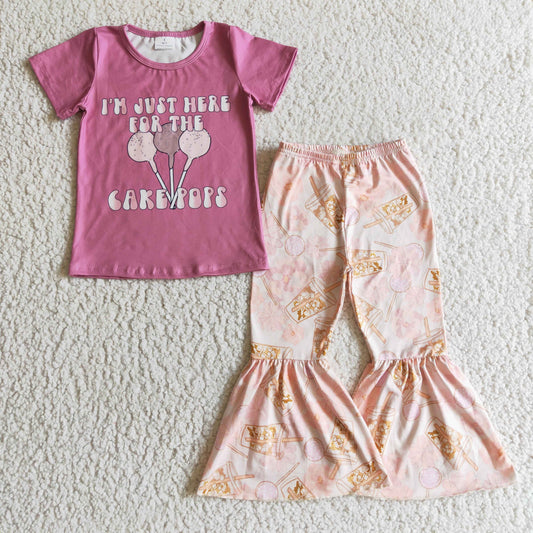 (Promotion)Girls cake pops print outfit  GSPO0198