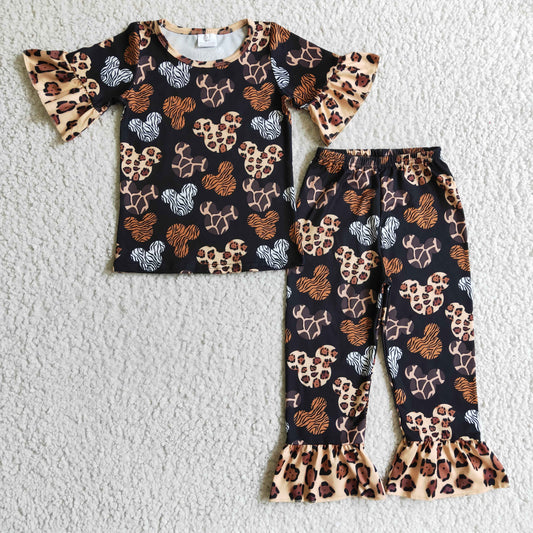 Girls short sleeve pajama set  GSPO0229