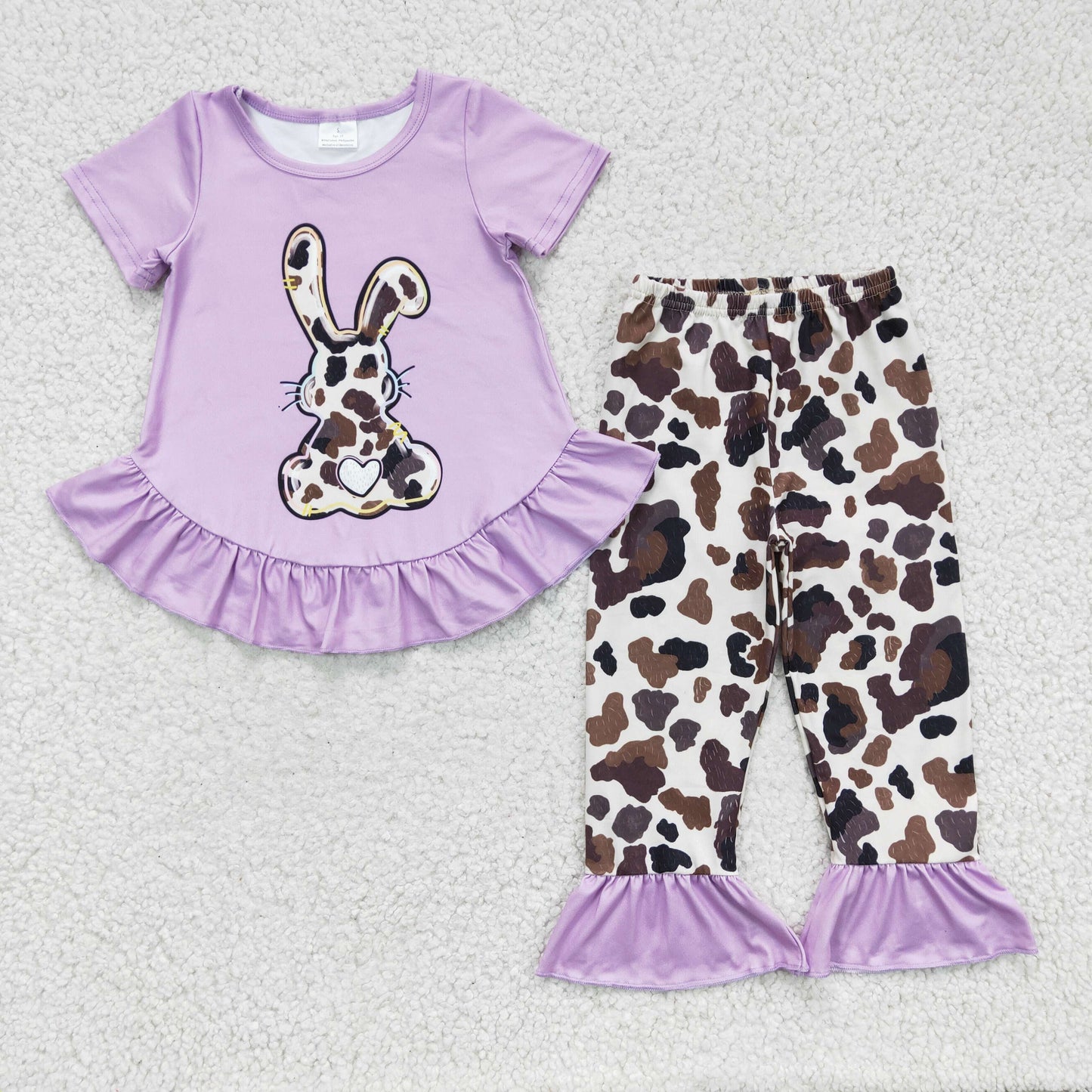 Girls purple rabbit design outfit   GSPO0238