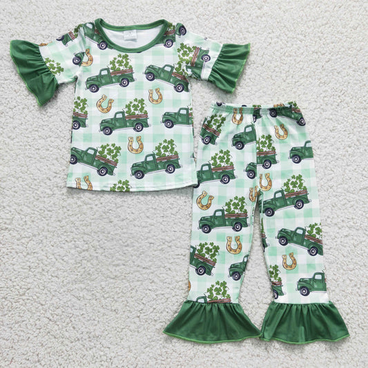 Girls St. Patrick's Day design pajama set   GSPO0287