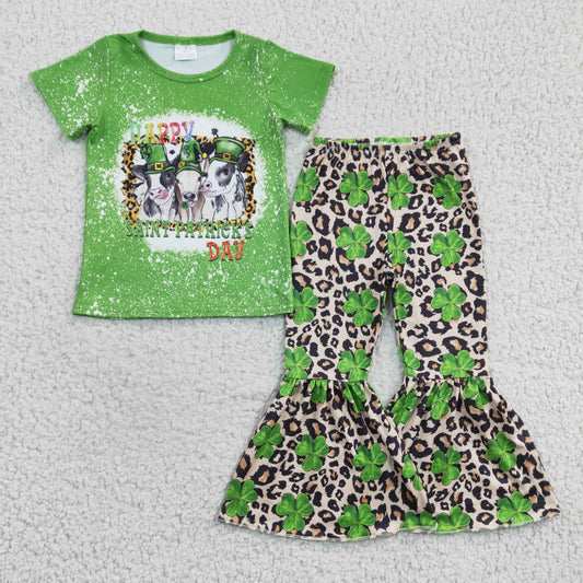 Girls Happy St. Patrick's Day outfit  GSPO0329