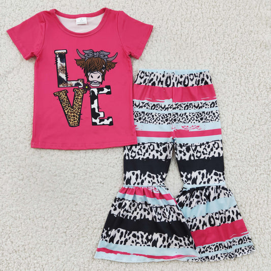 Girls LOVE Highland cow print outfit  GSPO0371