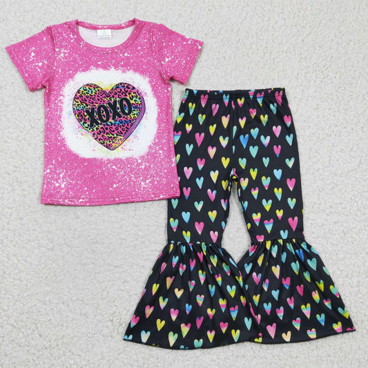 Girls XOXO leopard print Valentine's Day outfit  GSPO0379