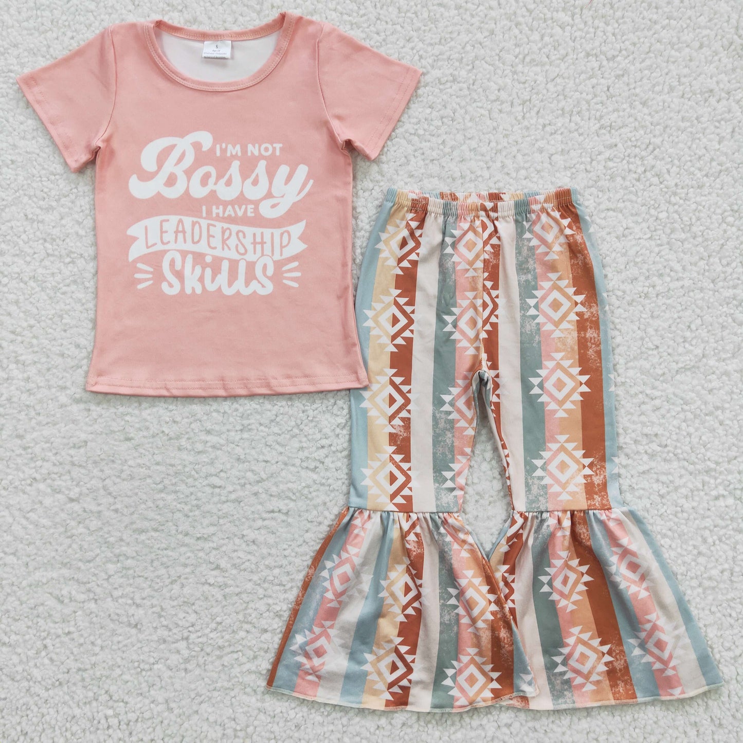 I'm not bossy I have leadership skills top aztec bell bottom pants outfits GSPO0562