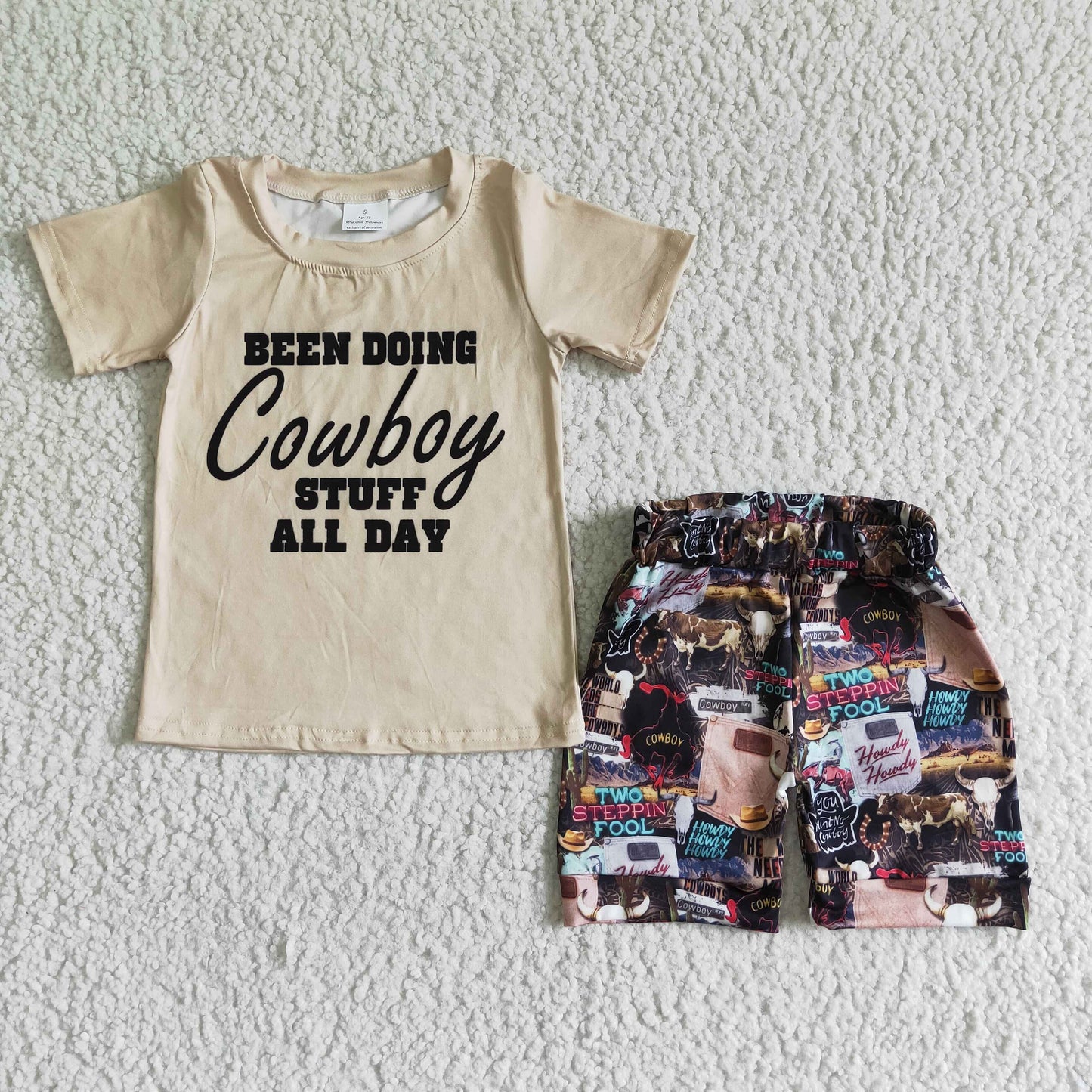 (Promotion)Boys summer short sleeve shorts outfits GSSO0017