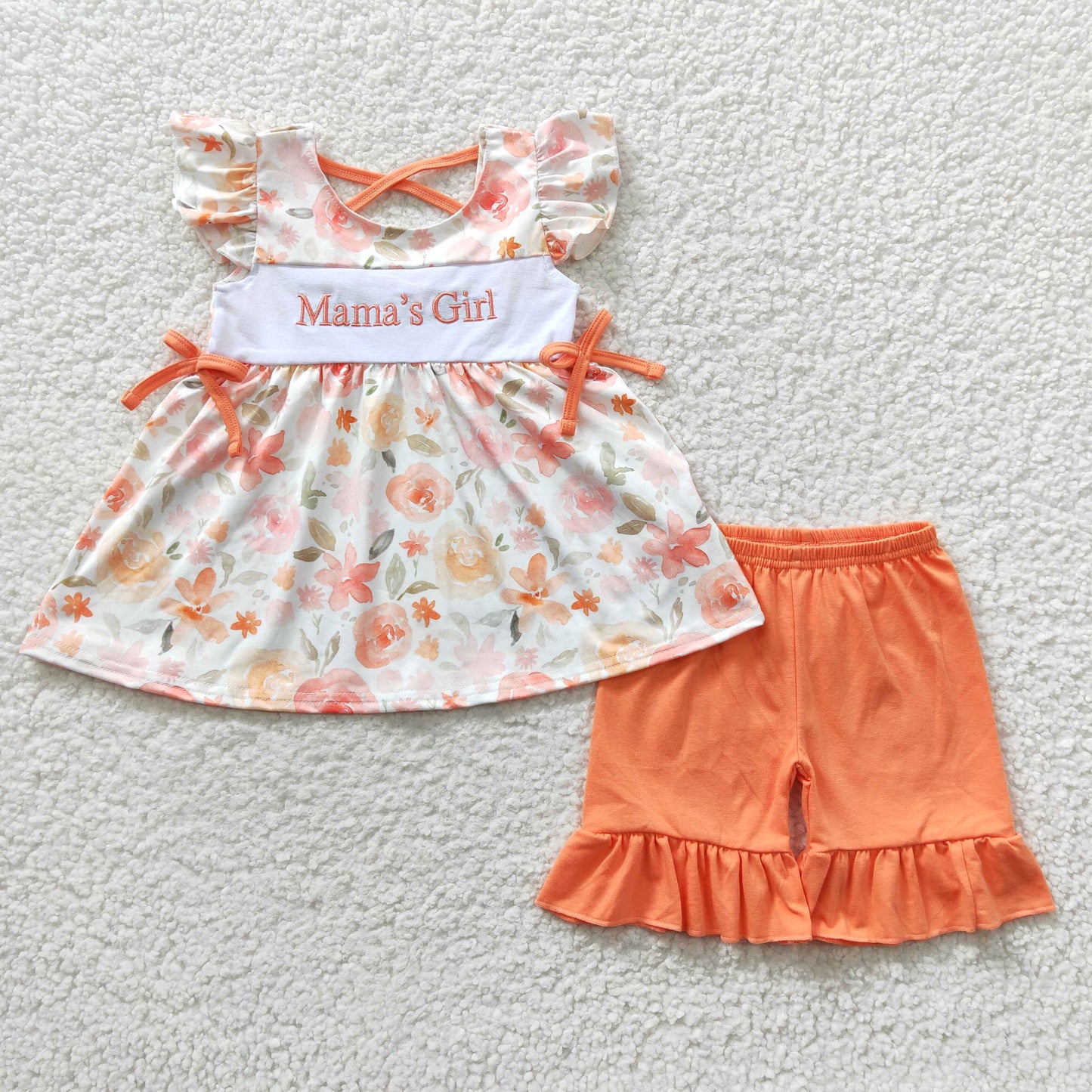 Mommy's Girl floral shorts clothes set GSSO0235