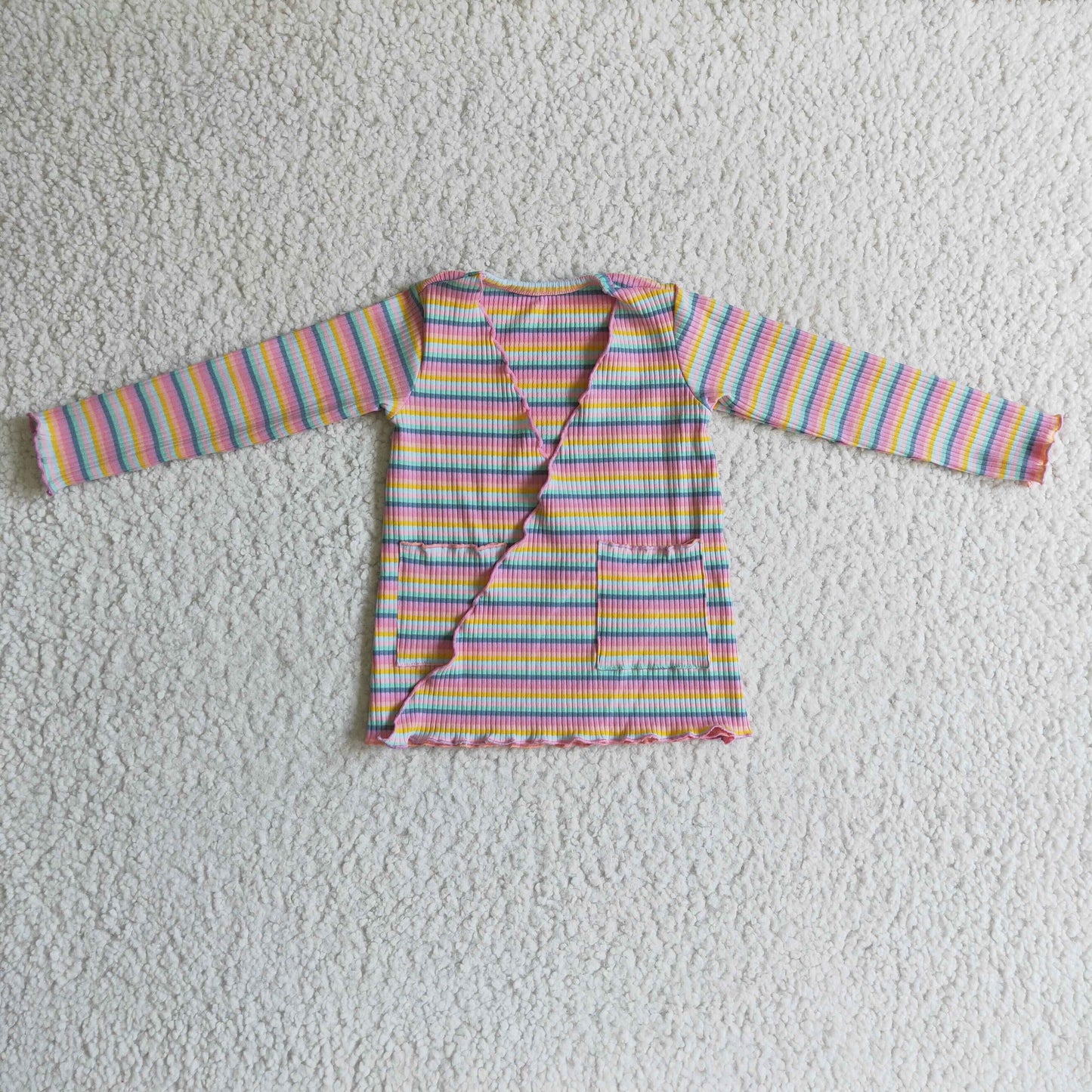 Baby girls rainbow cotton cardigan   GT0068