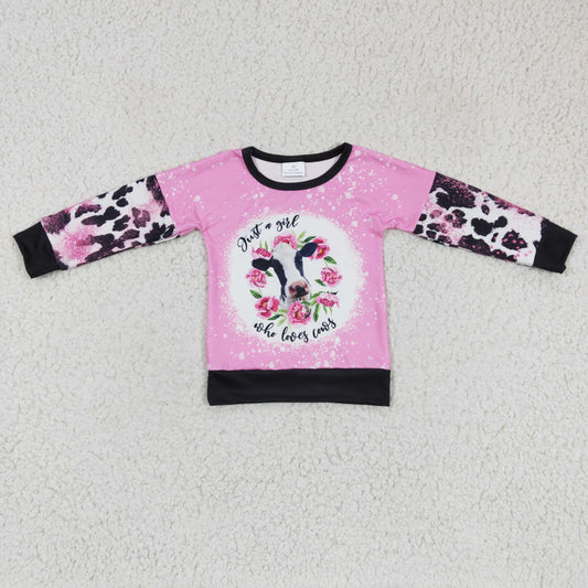 Girls flora heifer print top   GT0077