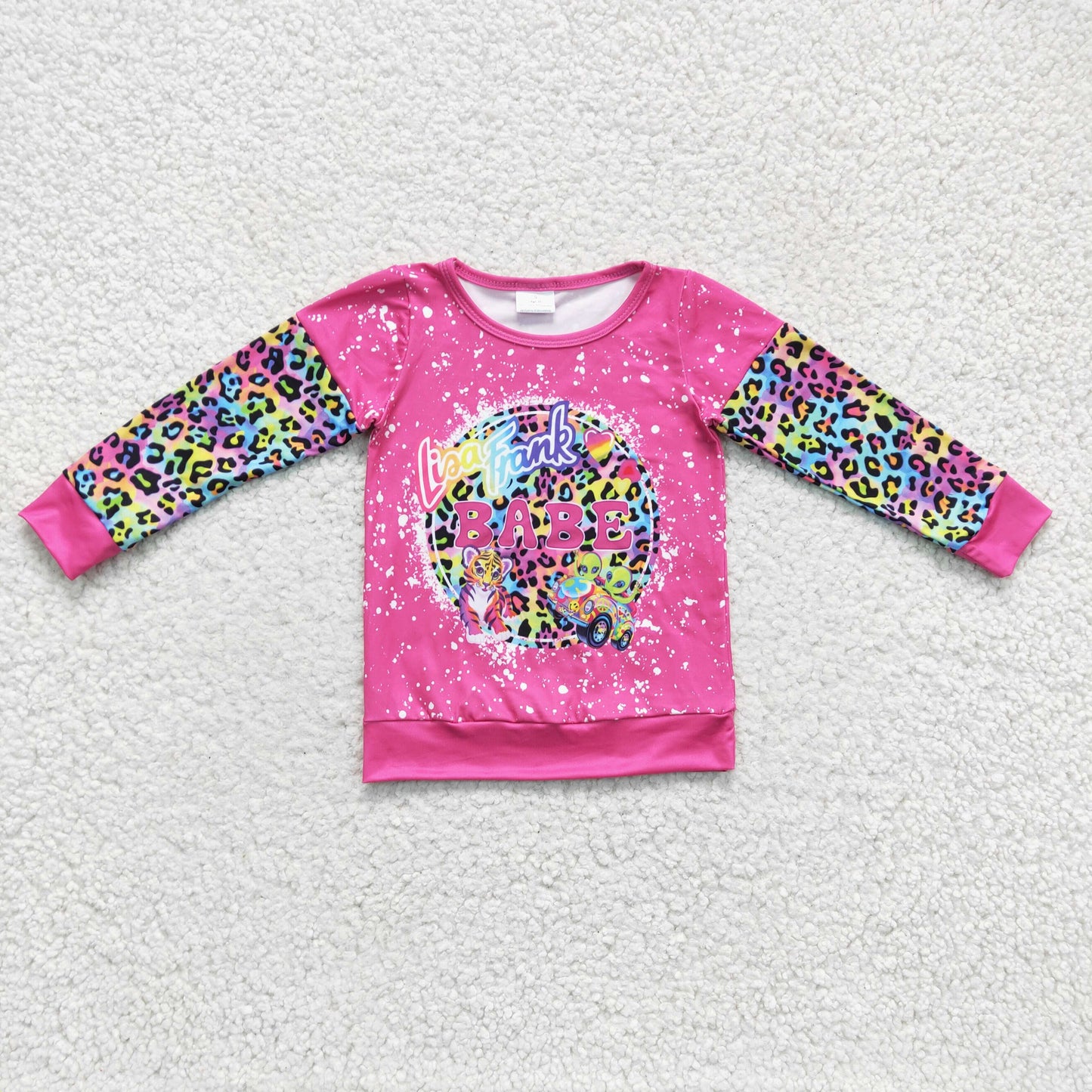 Girls cartoon print top    GT0085