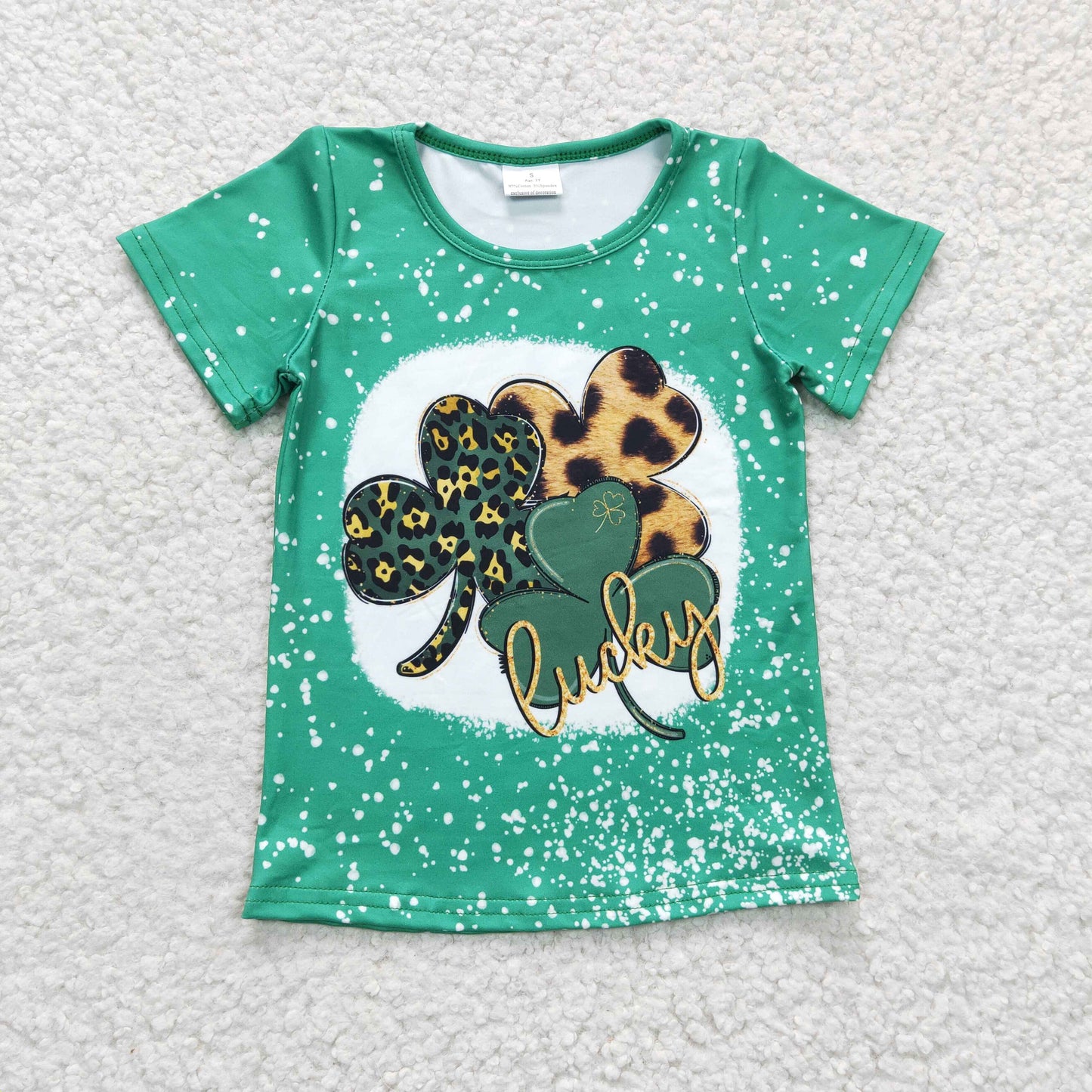 Girls green St. Patrick's top   GT0109