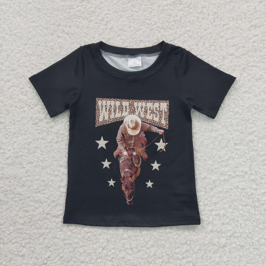 Girls black wild west top   GT0152