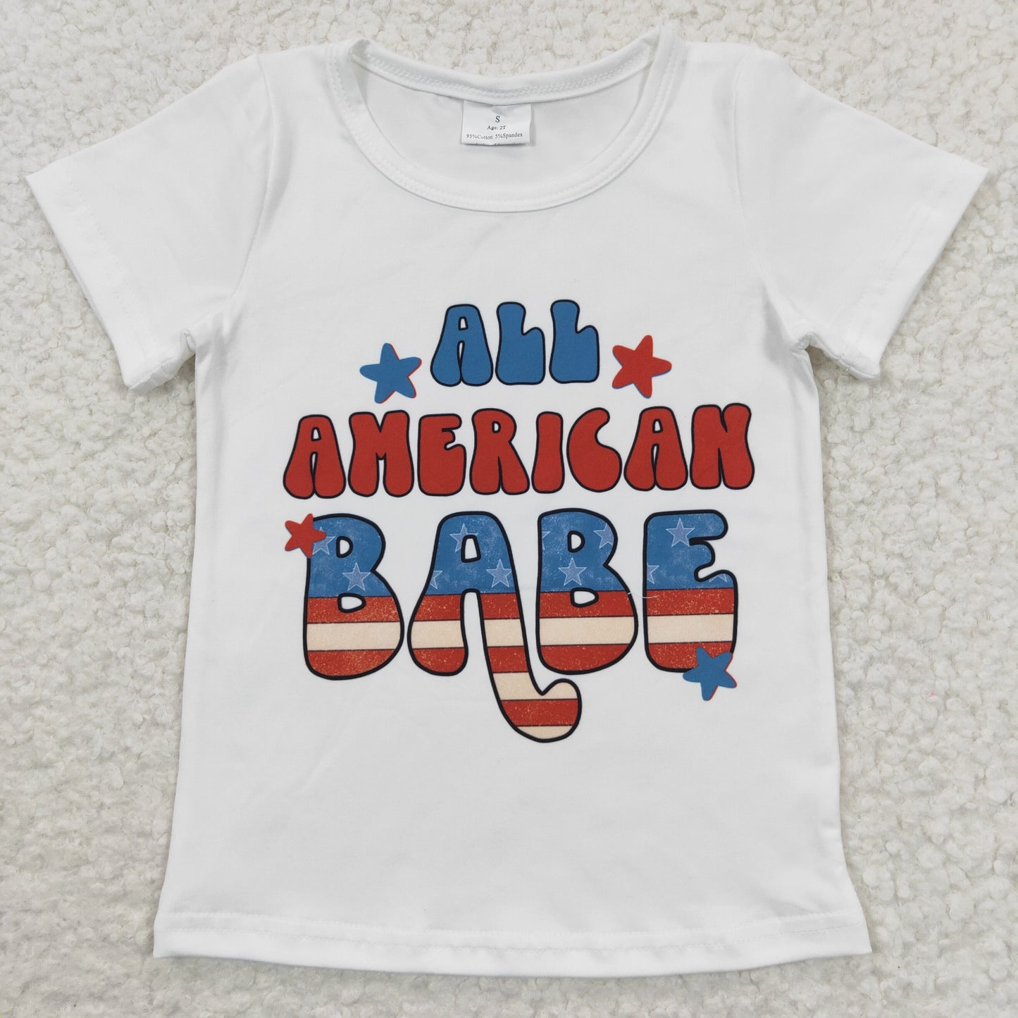 GT0179 All American Babe 4th of July top