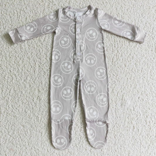 Baby girls FOOTED fall romper      LR0114