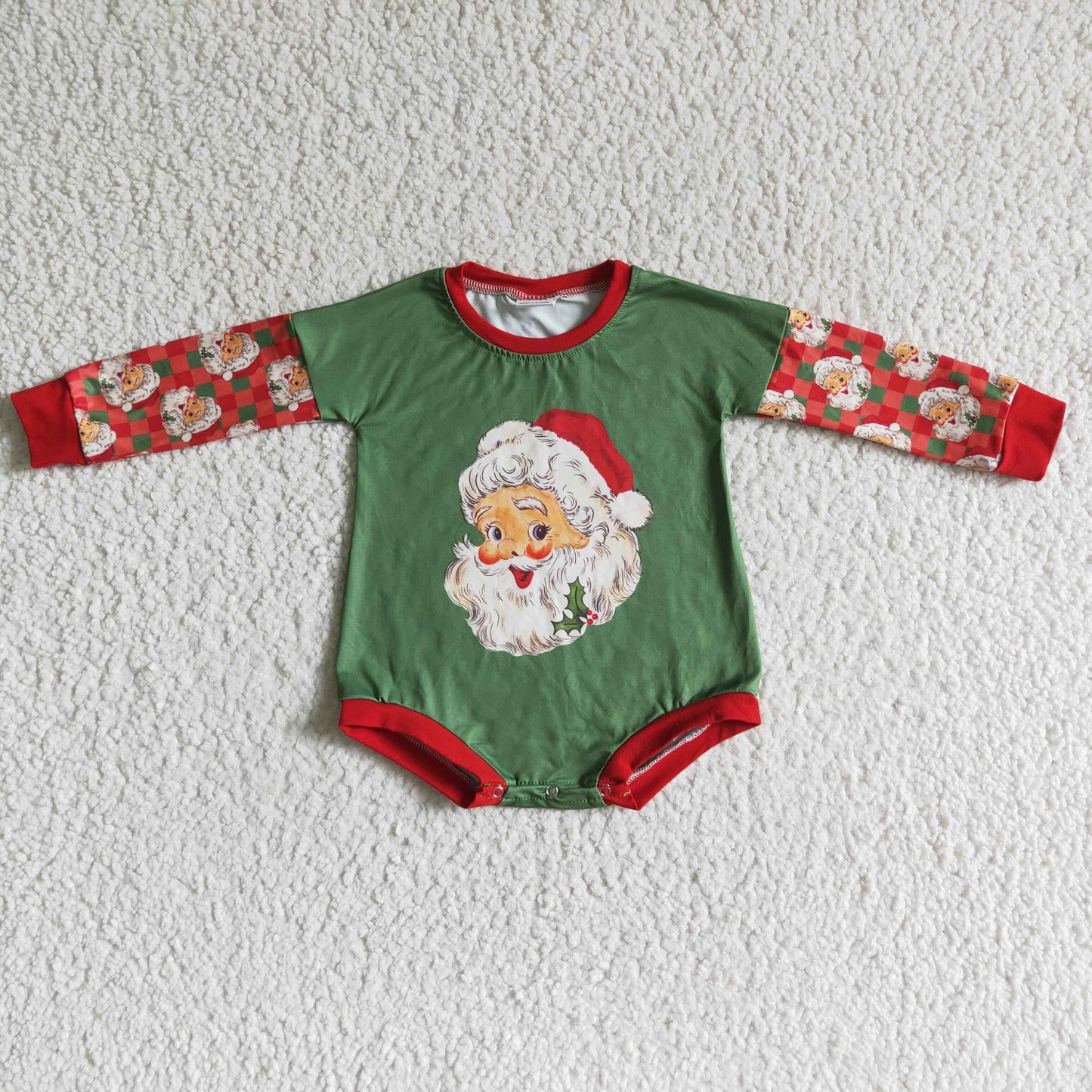 Baby Girls long sleeve Christmas romper     LR0137