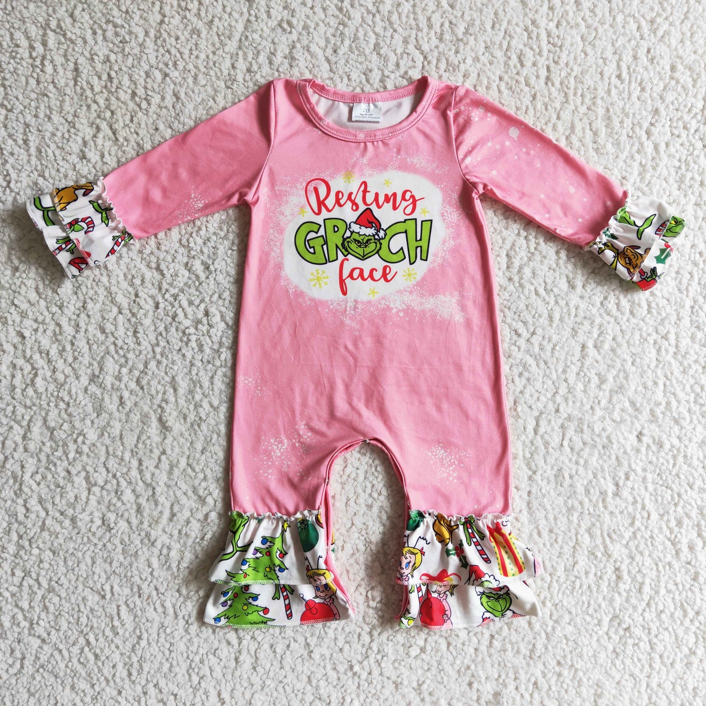 Girls Christmas romper    LR0154