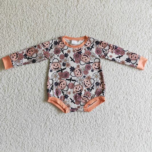 Baby Girls long sleeve Halloween romper     LR0159