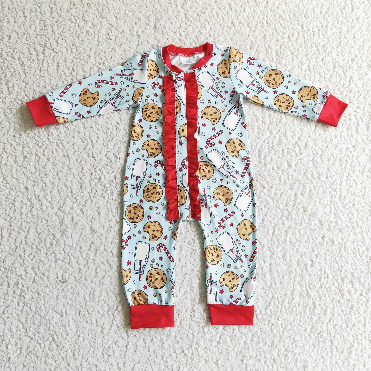 Girls Christmas romper     LR0185