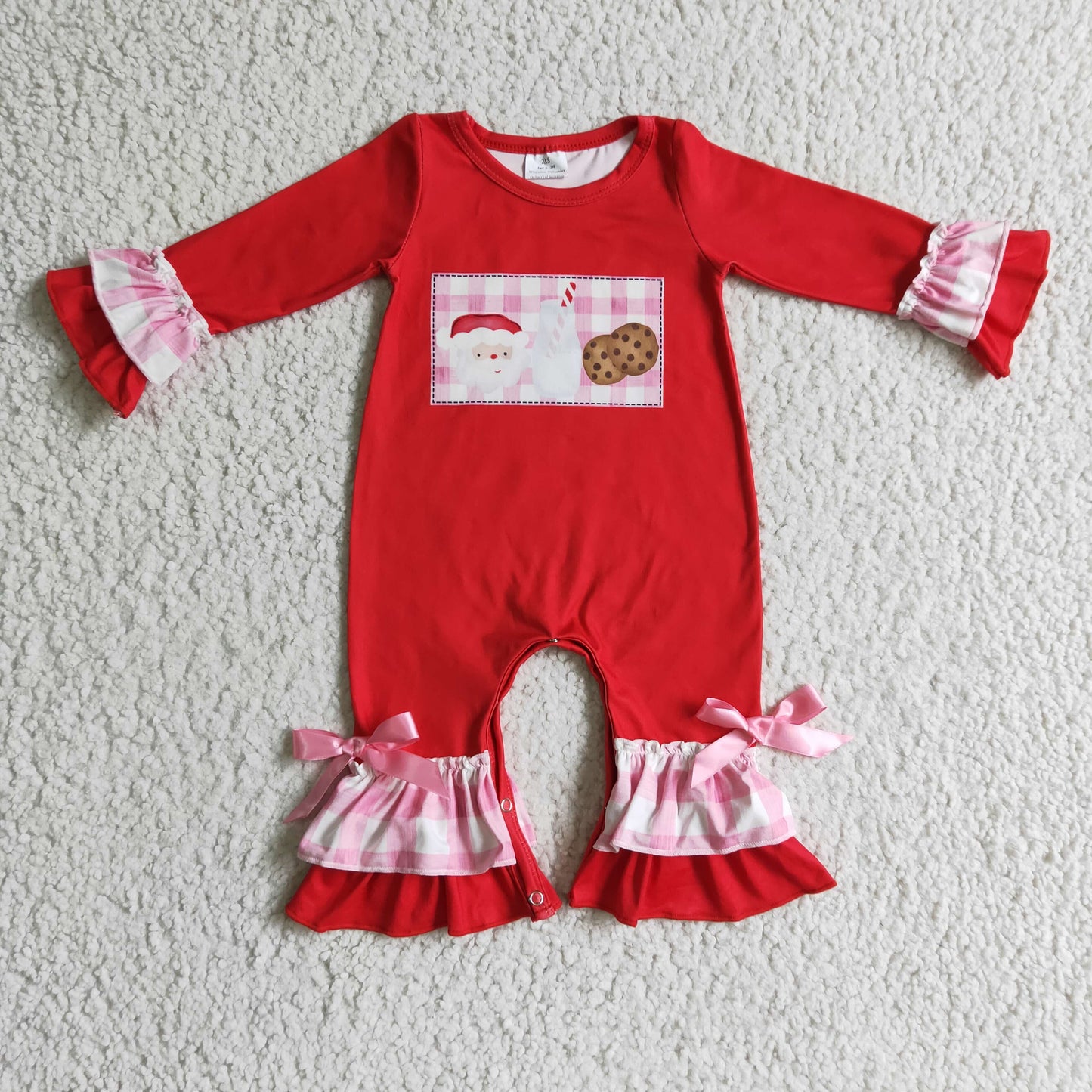 Girls Christmas romper     LR0188